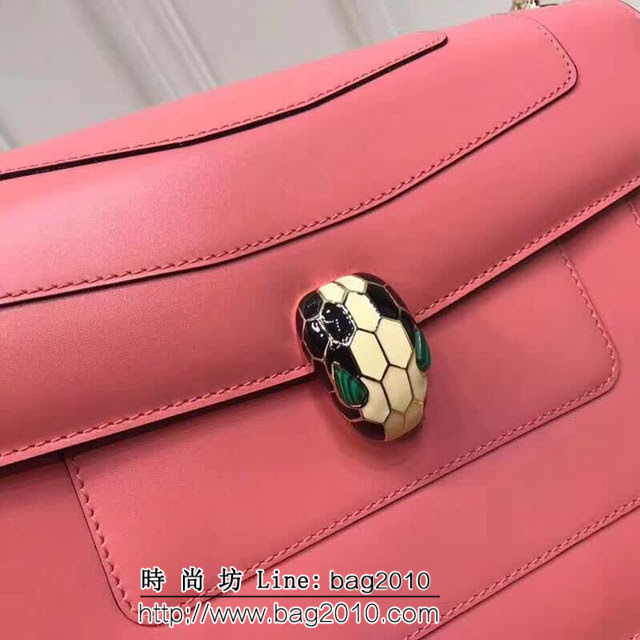 BVLGARI寶格麗 專櫃同步新款 Serpenti雙層琺瑯蛇頭包 鏈條單肩斜挎包 B35362 FYD1343